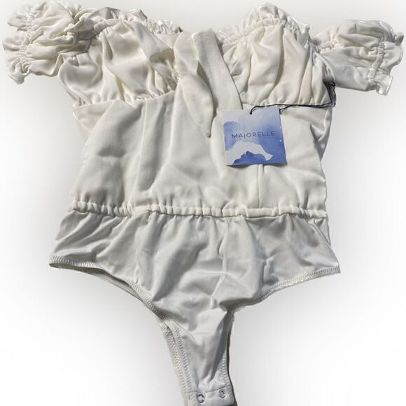 Majorelle Miranda Women’s Bodysuit White Size Medium NWT $118 - Picture 1 of 5